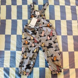 Huxbaby NWT Dino Overalls